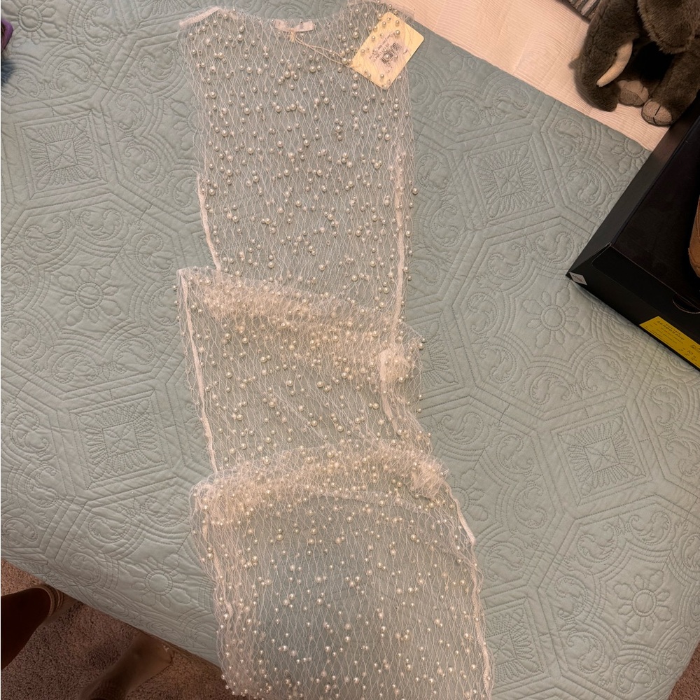 PepperMayo Pearl floor length swim coverup